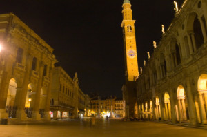 Vicenza, Piazza dei Signori in notturna